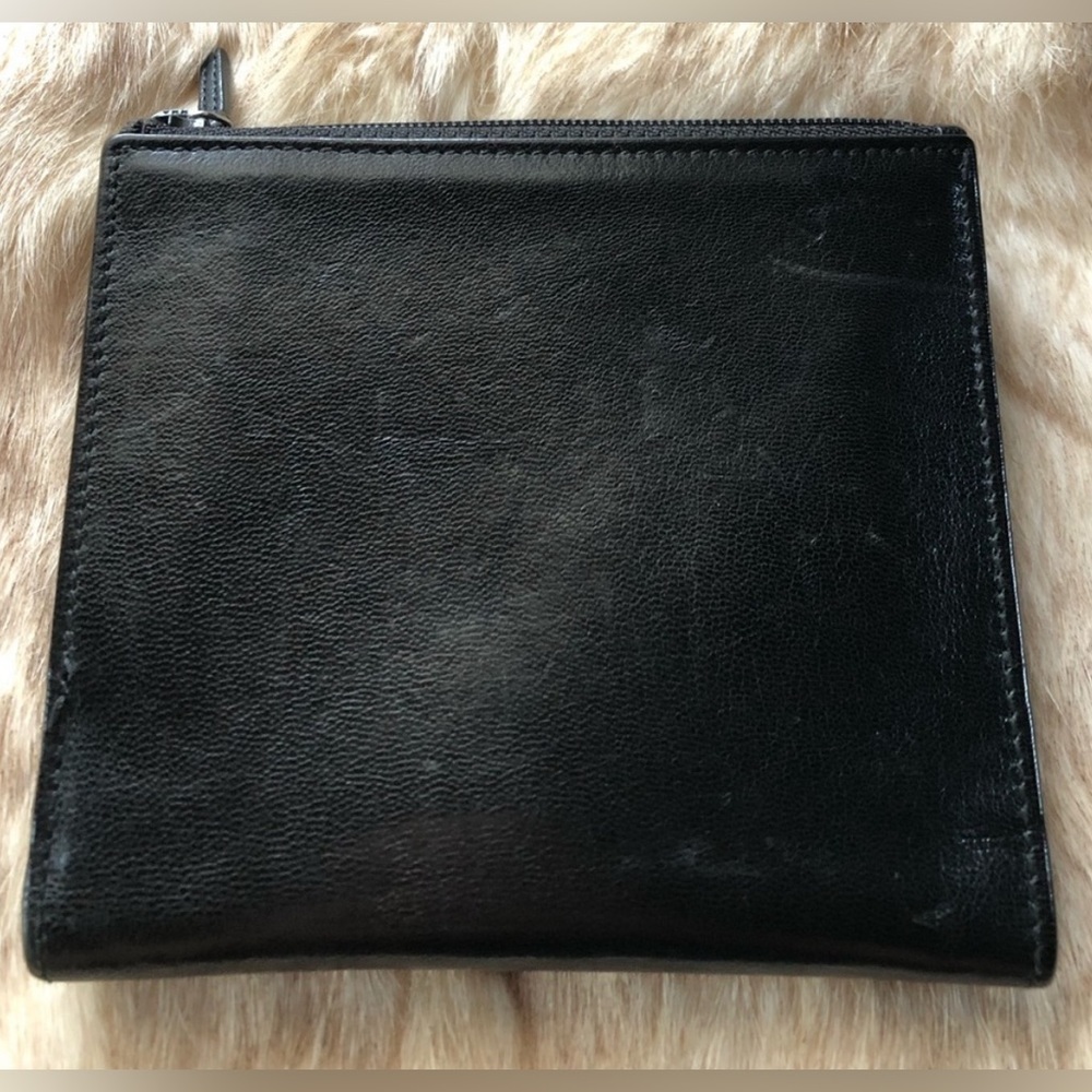 Gucci Vintage Black Leather Wallet with Unbranded Crossbody Strap - Picture 3 of 14